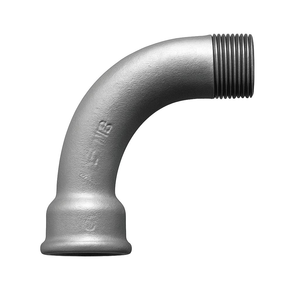 FITING FONTĂ ZINCATĂ PN16 – CURBĂ 90° FI-FE