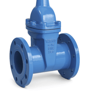 ROBINET DIN FONTĂ CU SERTAR – CORP OVAL CU FLANȘE APA GSK, PN10/PN16 (70°)