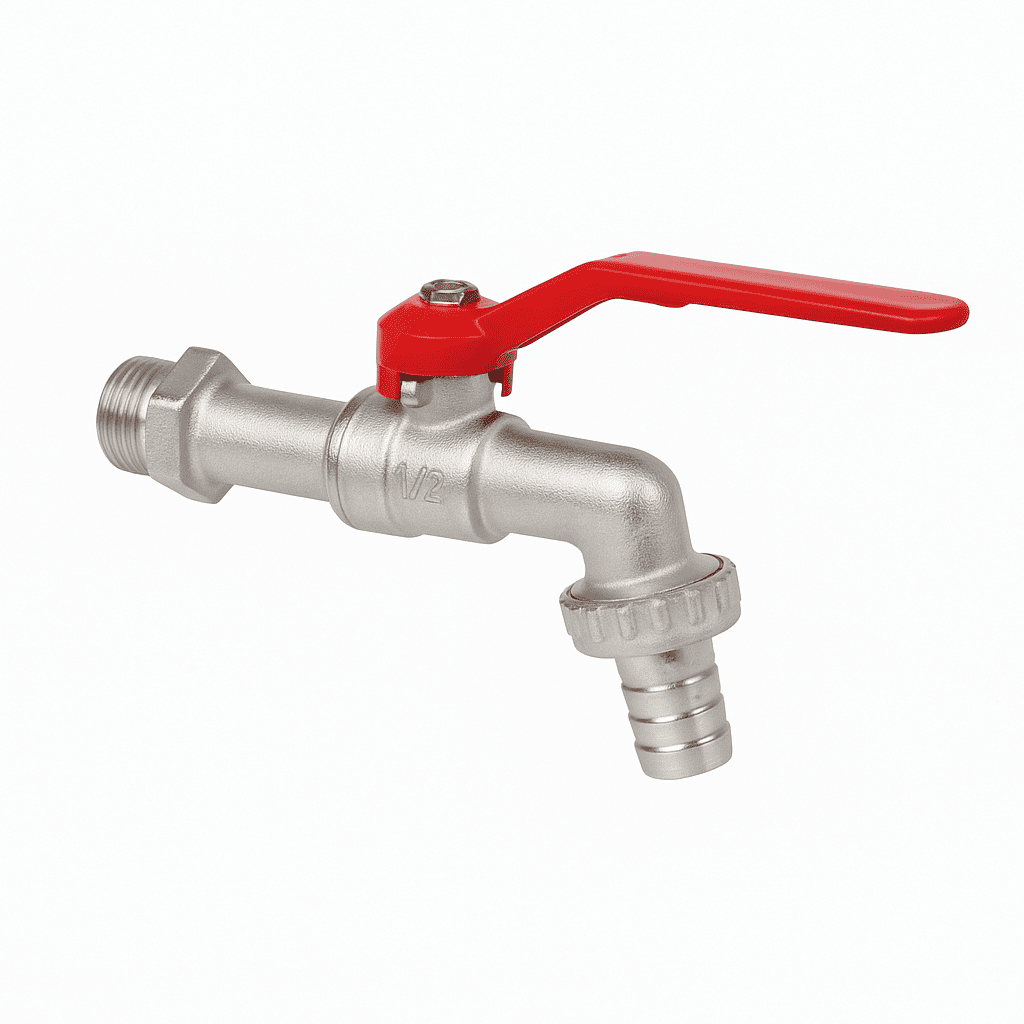 ROBINET DIN ALAMĂ DUBLU SERVICIU – MONTARE EXTERIOARĂ