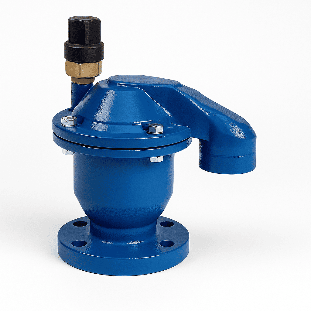 ROBINET FONTA – AERISIRE TRIPLU EFECT CU FLANȘE APA GSK CU COMPONENTĂ PP PN10/PN16 (90°)