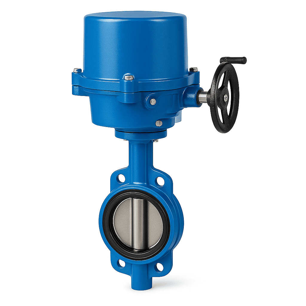 ROBINET FONTA – FLUTURE WAFER APA GSK ACȚIONARE ELECTRICĂ 230V/380V, PN10/PN16 (90°)