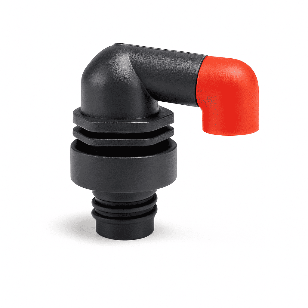 ROBINET POLIAMIDĂ – AERISIRE TRIPLU EFECT APA GSK PN10PN16 (90°)